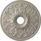 Ekena Millwork Ashley Ceiling Medallion (Fits Canopies up to 4 3/4"), 23 7/8"OD x 4"ID x 2 1/8"P, Pearl White CM23ASPWS - alternate 1